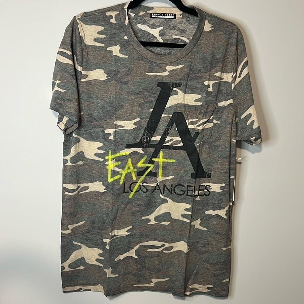 Prince Peter Collection LA East Los Angeles Camo Tee New NWT XL Extra Large